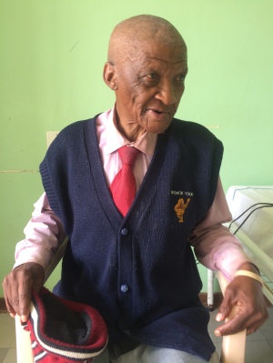 Mamelodi Old Age Home resident after his haircut.